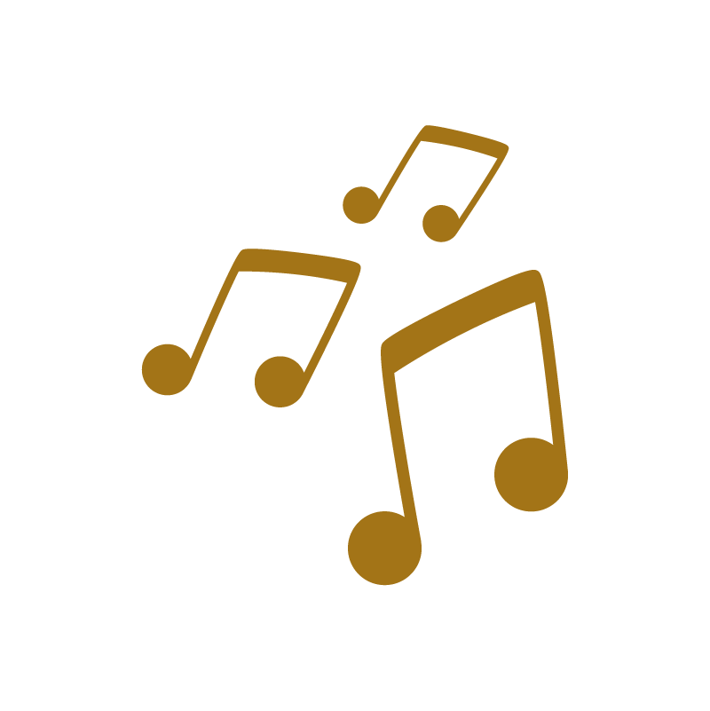 Music notes logo